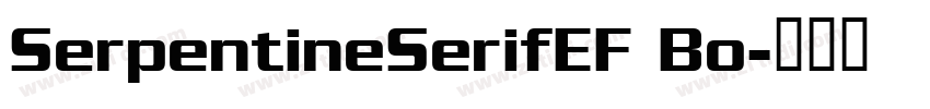 SerpentineSerifEF Bo字体转换